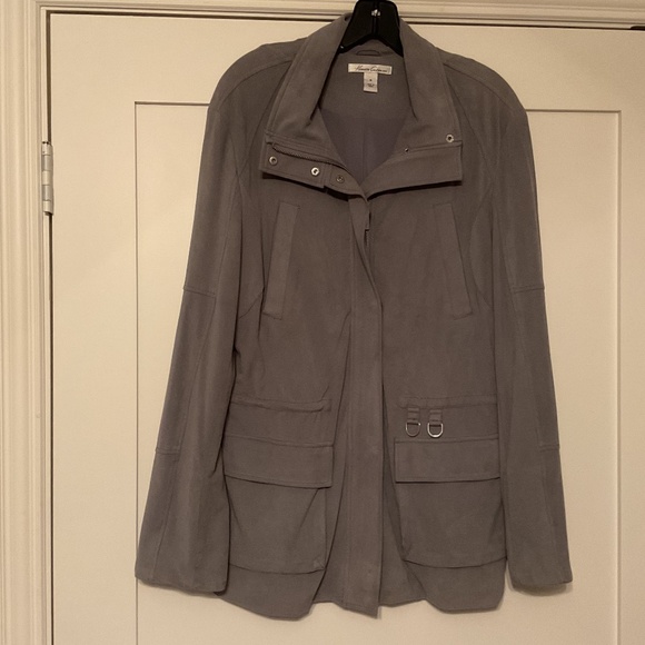 Vintage Kenneth Cole Women’s Medium Soft Gray Jacket - Picture 1 of 8